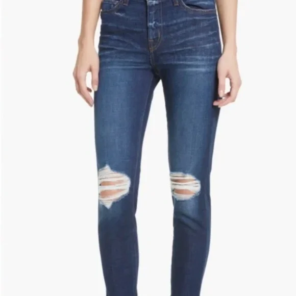L'AGENCE| ABIGAIL FRENCH SLIM RIPPED SKINNY JEANS - Picture 2 of 10